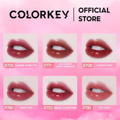 COLORKEY Air Lip Glaze Gloss B708 - Lightweight Hydrating Lip Tint