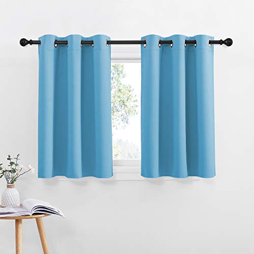 NICETOWN Thermal Insulated Blackout Curtains - 2 Pack Teal Blue
