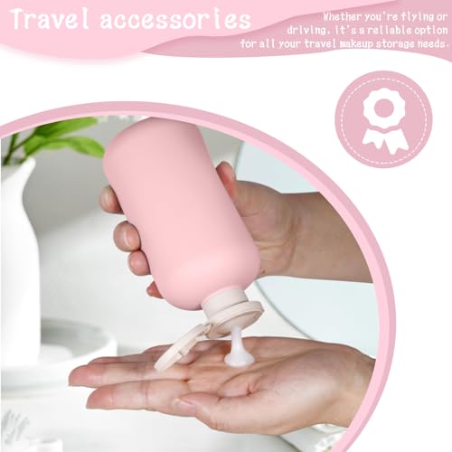 Begino 6-Pack Leakproof Travel Bottles - 6.8 oz Squeeze Shampoo & Lotion Containers