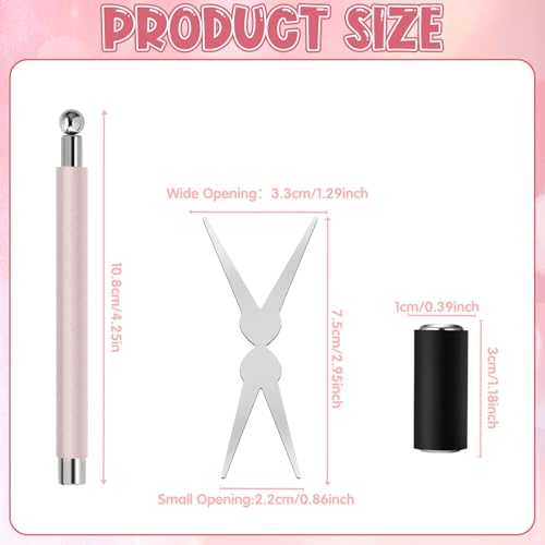 3Pcs Cat Eye Magnet Kit for Nails - 3-in-1 Tool with Scissor & Cylinder Magnets for Gel Polish Designs
