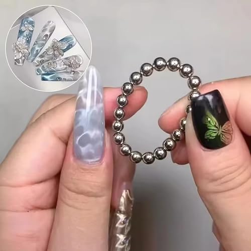 Cat Eye Nail Magnet Beads Set 20Pcs 5mm Magnetic Wand for Gel Polish