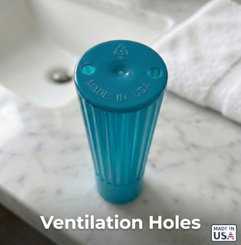 American Comb Blue Toothbrush Holder with Ventilation Holes - Made in USA, Travel & Bathroom Accessory