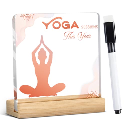 Funny Countdown Acrylic Sign for Yoga Lovers - Interactive Gift