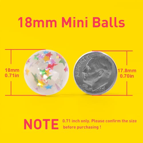 Colorful 100PCS Bouncy Balls Set in Gift Box - Mini 0.71" Party Favors