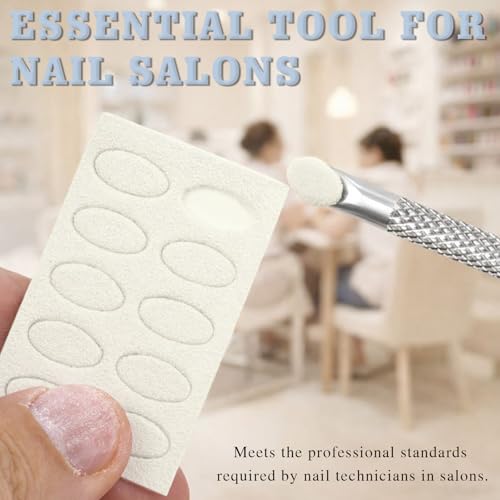 Stainless Steel Dual-Ended Cuticle Prep Tool with 100 & 180 Grit