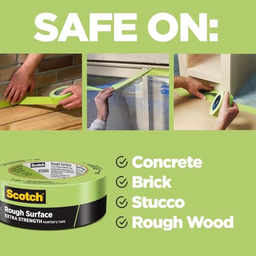 Scotch Rough Surface Painter's Tape, 0.94 Inch Width, Professional Grade