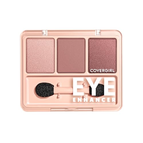 COVERGIRL Eye Enhancer Eyeshadow Trio - Sweet Plum, Talc-Free & Vegan