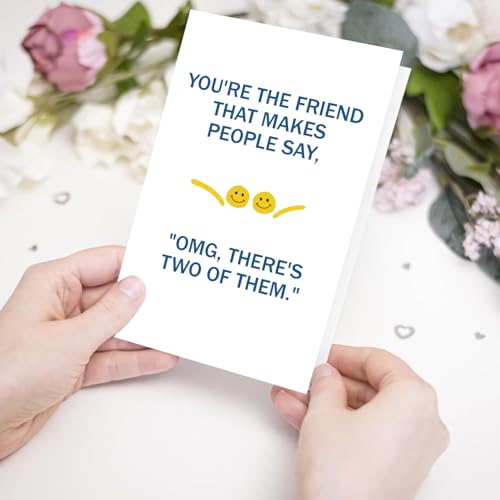 Funny Best Friend Birthday Card - Lighthearted Joke for Besties