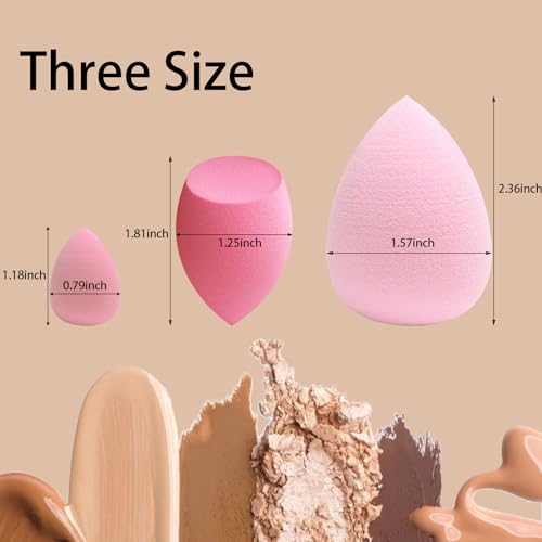 GFOUNS 15 Pcs Makeup Sponge Bulk Set for Liquid, Cream & Powder