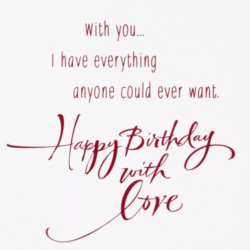 Hallmark Birthday Card for Husband or Boyfriend - For the Man I Love