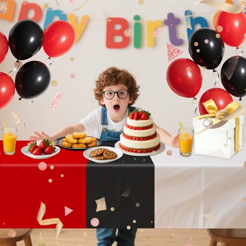 SAVITA Cartoon Anime Party Tablecloths, 2-Pack, 108x180cm