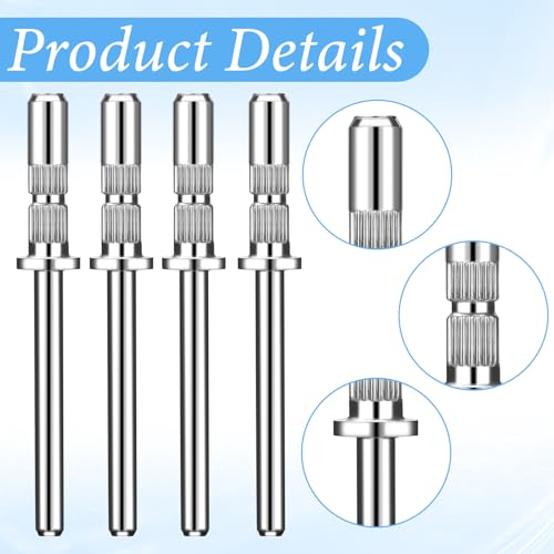 Styquenzer 6-Pack 3mm Mandrel Nail Drill Bits for Sanding Bands