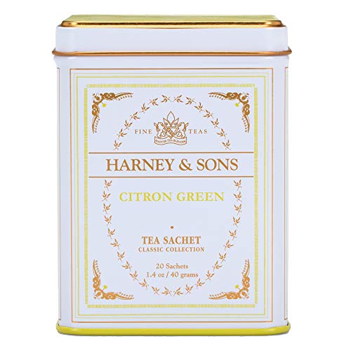 Harney & Sons Citron Green Tea - 20 Pyramid Sachets, Pack of 2
