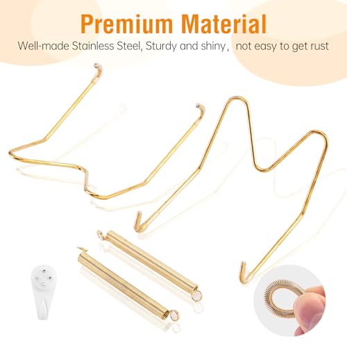 Bilillo 3 Pack Invisible Wall Plate Hangers for 8-10 Inch Decorative Plates