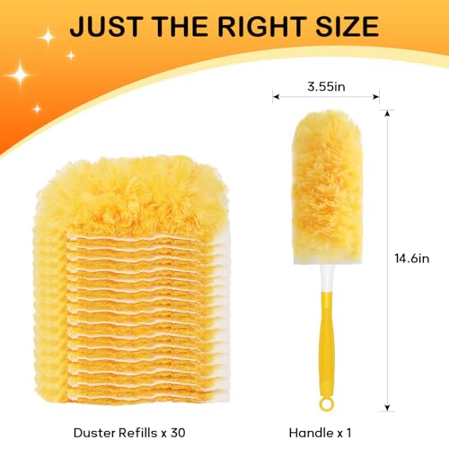 SetSail Microfiber Duster Kit with 30 Replacement Refills