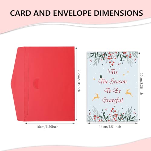 Fleure Esme Christmas Thank You Cards with Envelopes