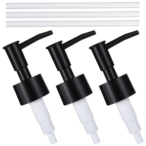 3-Pack Reusable Soap Dispenser Pump Heads | Standard 28mm Compatible