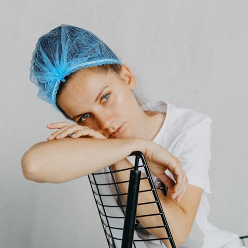 Disposable Hair Nets - 10 Pack Bouffant Caps for Food Service