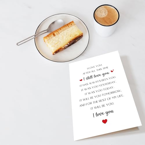 Chenive Romantic Anniversary Greeting Card for Husband, Wife and Partner