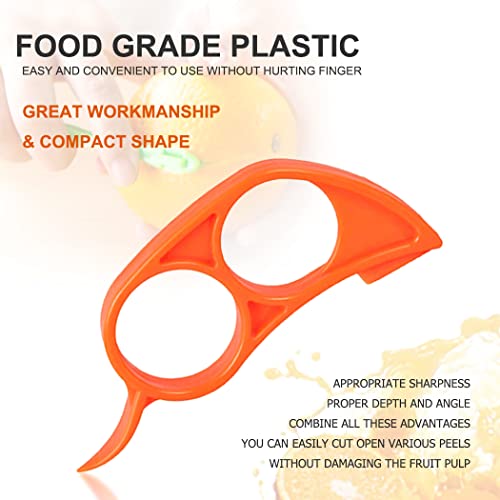 Citrus Peeler Tool - Easy Plastic Orange and Lemon Cutter