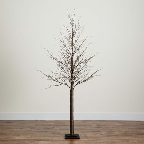 Nearly Natural 6ft. Pre-Lit Artificial Twig Tree with 480 Warm White LED Lights