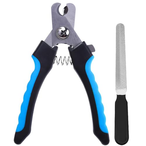 Pet Nail Clippers for Dogs and Cats with Safety Guard and Stainless Steel Blades