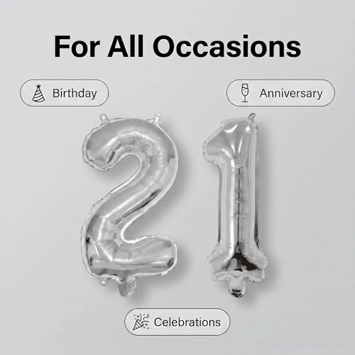 Number 10 Foil Mylar Balloon - 16 Inch Birthday Decoration