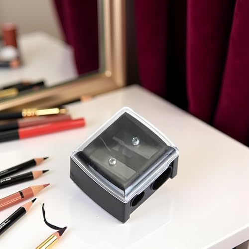 Dual Hole Makeup Pencil Sharpener for Eyeliner and Lip Liner