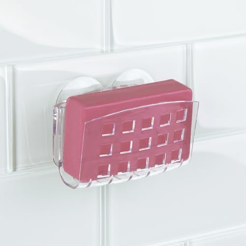 iDesign Small BPA-Free Plastic Sponge Holder with Suction Cups