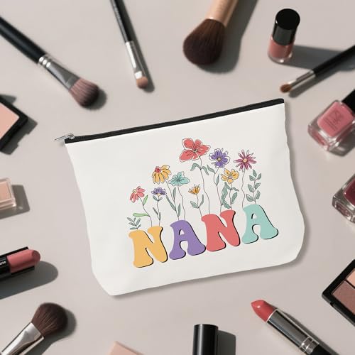 Nana Makeup Bag Travel Cosmetic Pouch for Christmas and Birthday Gifts