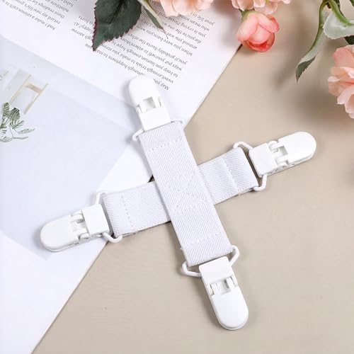 2-Pack Bed Sheet Detangler Clips for Washer & Dryer - Reduce Wrinkles