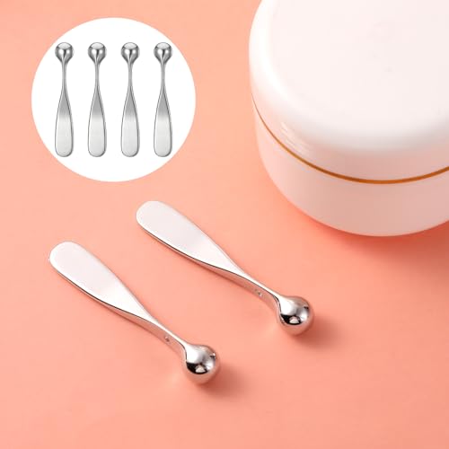 Metal Eye Cream Applicator Wand and Massage Stick 4-Pack
