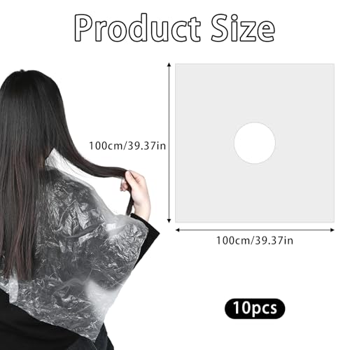 Disposable Hair Color Capes Waterproof Salon Dye Bibs 10 Pack