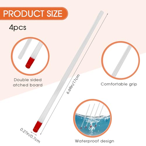 Mozeat Lens Rubber Cuticle Pusher 4-Piece Nail Cleaner Tool 17cm