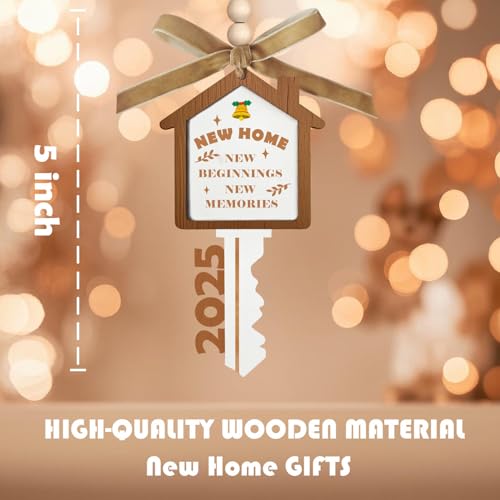 First Home Christmas Ornament Wood Decor - 2025 New Housewarming Gift