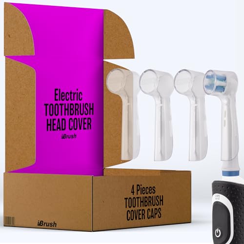 ibrush 4 Pack Electric Toothbrush Head Covers Protective Caps for Oral-B