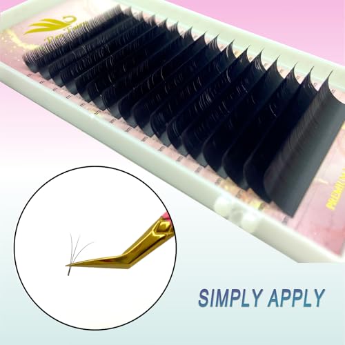 Pro Fairy Individual Eyelash Extensions B C D Curl Silk Mixed Length