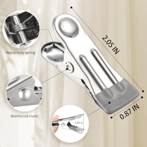 Dark Gray Sock Hanger with 20 Clips - Stainless Steel Drying Rack for Underwear & Baby Clothes