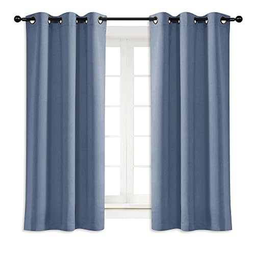 NICETOWN Stone Blue Blackout Curtain Panel - 42x63 inches
