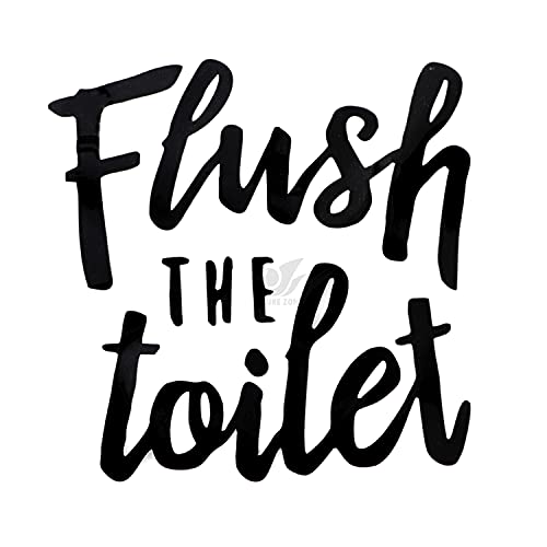 Funny Toilet Seat Sticker Decals - 2 Pack PVC Bathroom Decor