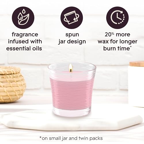 Glade Angel Whispers Scented Candle Jar, 4.08 Oz, 3 Count