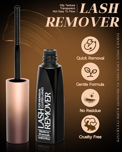 EMEDA Cluster Lash Glue Remover - 5ml Gentle Eyelash Extension Remover