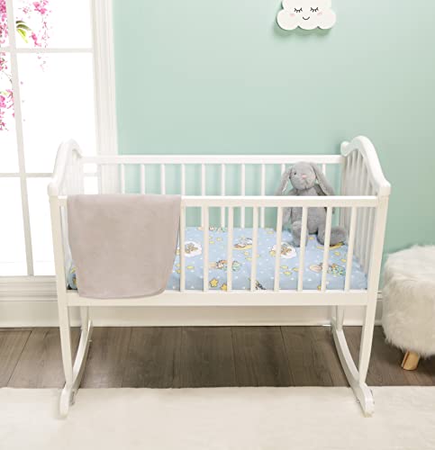 Everyday Kids 2-Pack Precious Moments Fitted Cradle Sheets, 18" x 36"