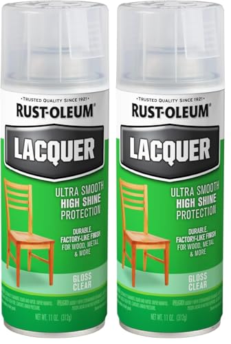 Rust-Oleum Lacquer Spray - Clear Gloss 11 Ounce (Pack of 2)