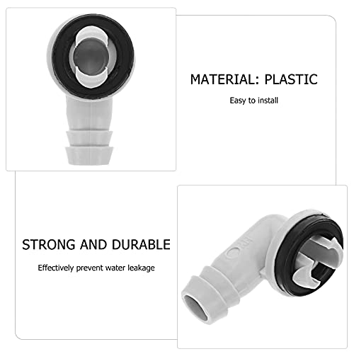 OSALADI Air Conditioner Drain Hose Connector - 5PCS Elbow Fittings for Mini & Window AC Units