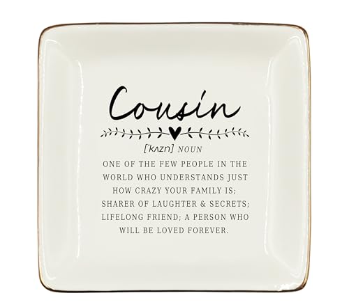 Ceramic Jewelry Tray for Cousins - Perfect Gift for Women