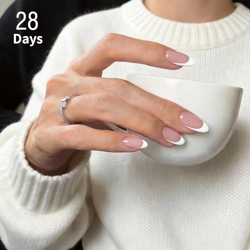 AmariMay White Gel Nail Art Liner Polish with Thin Brush 7ml