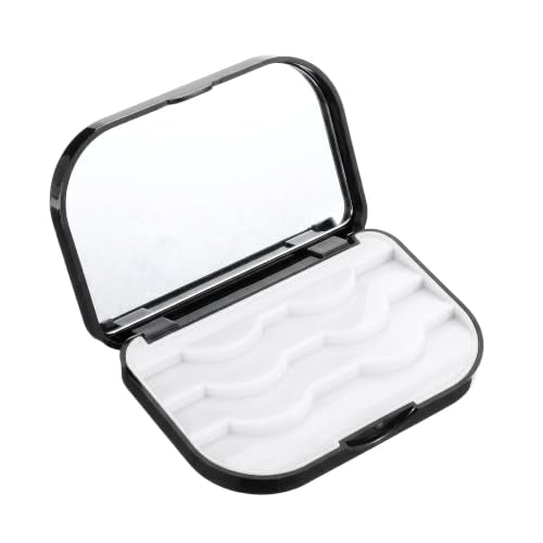 3-Pair False Eyelash Storage Case with Mirror, Portable Travel Lash Organizer