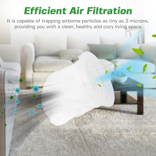 Bissell Featherweight Vacuum Filter Replacement 3204E - 4 Pack