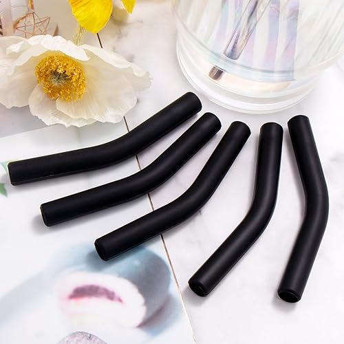HINZIC 6-Pack Silicone Tips for 8mm Metal Straws – Eco-Friendly & Safe